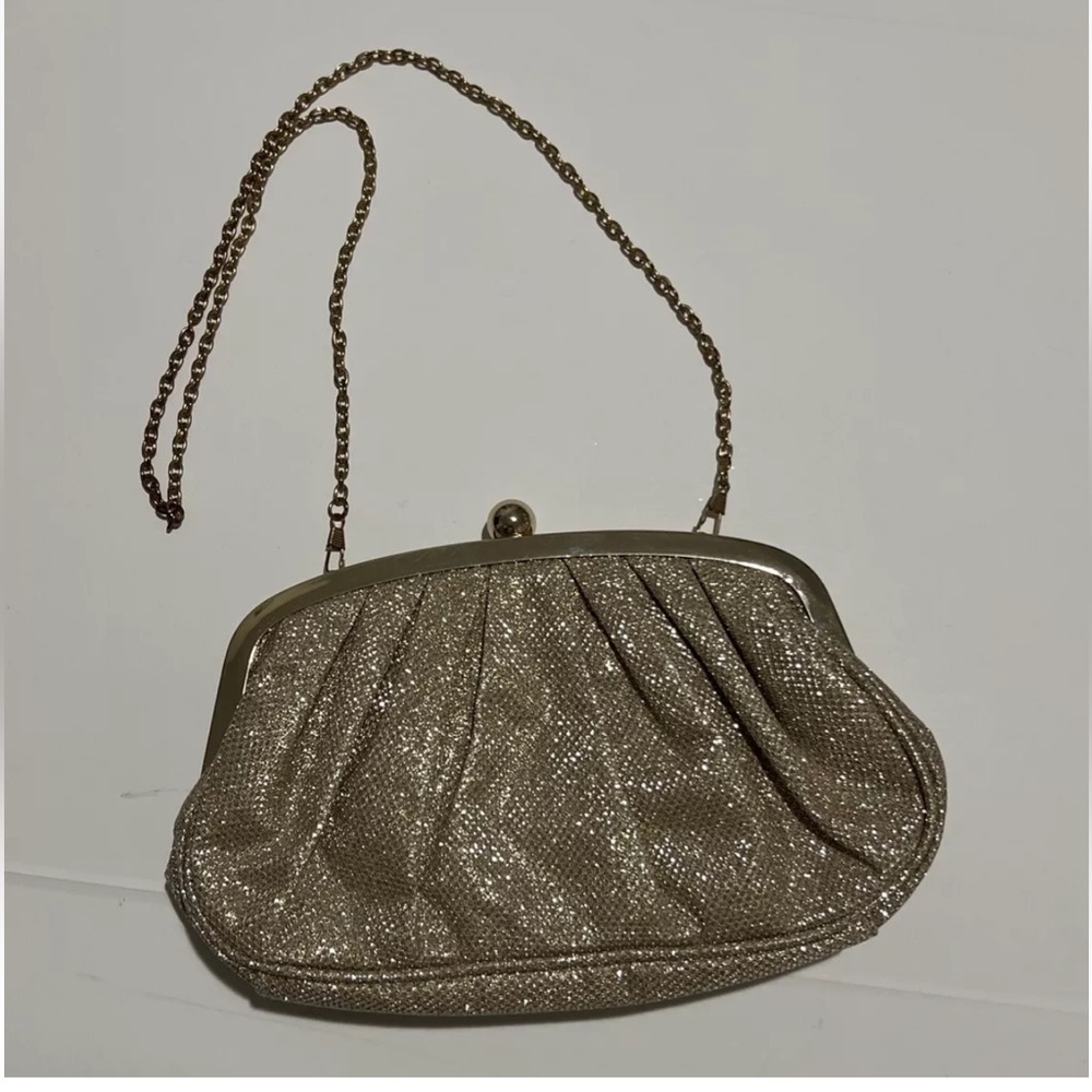 Formal Women’s Gold Sparkle Purse Bridal Handbag